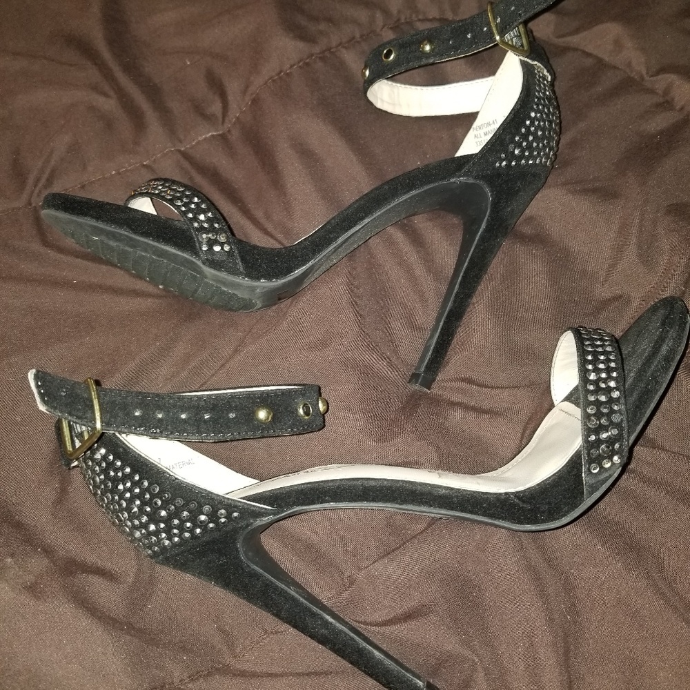 Suede heels